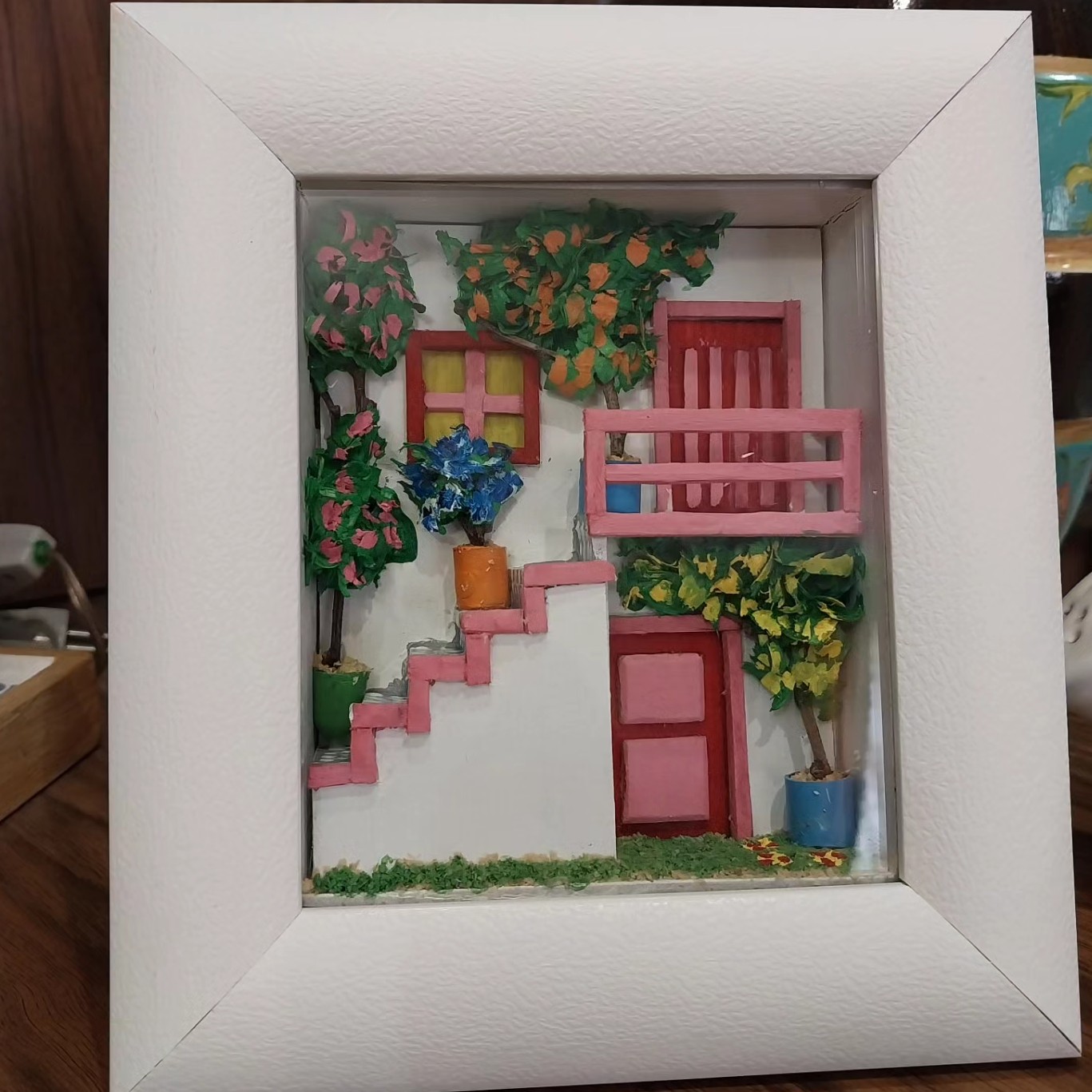 تابلو دیواری سه بعدی مجموعه 3عددی .سایز 19در16 سانتیمتر به وزن 450 گرم هر عدد