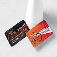 کارت ویزیت لایه باز فروشگاه انواع دوچرخه | گرافیک با طعم تربچه