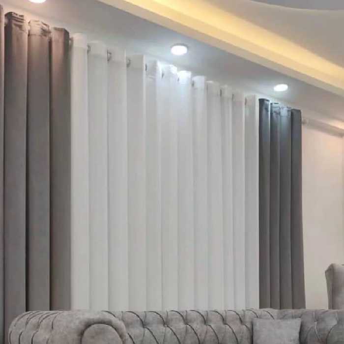 پرده کامل (با یالان) برای پنجره دو متری و بیشتر