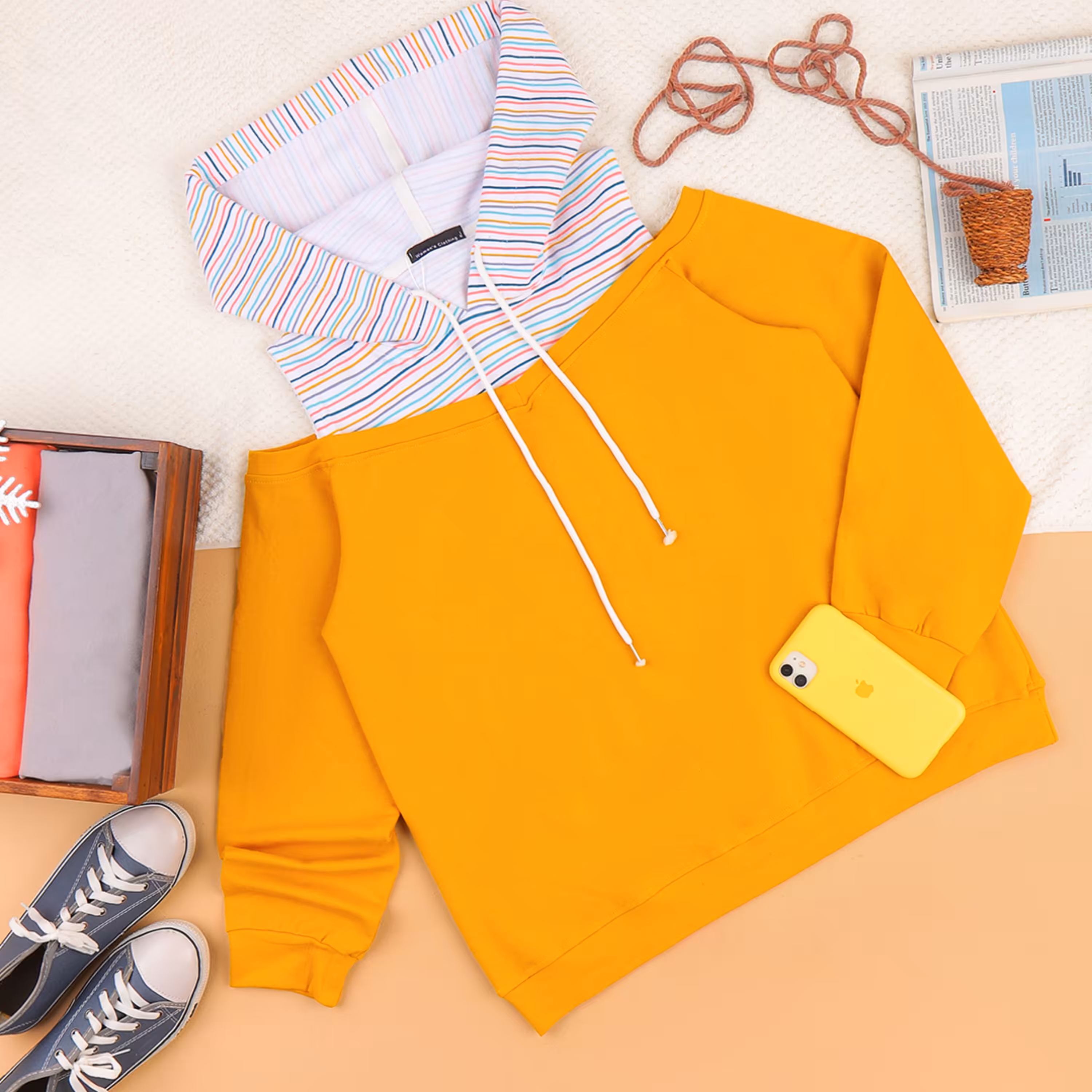 بلوز دورس کلاهدار کد 2440505