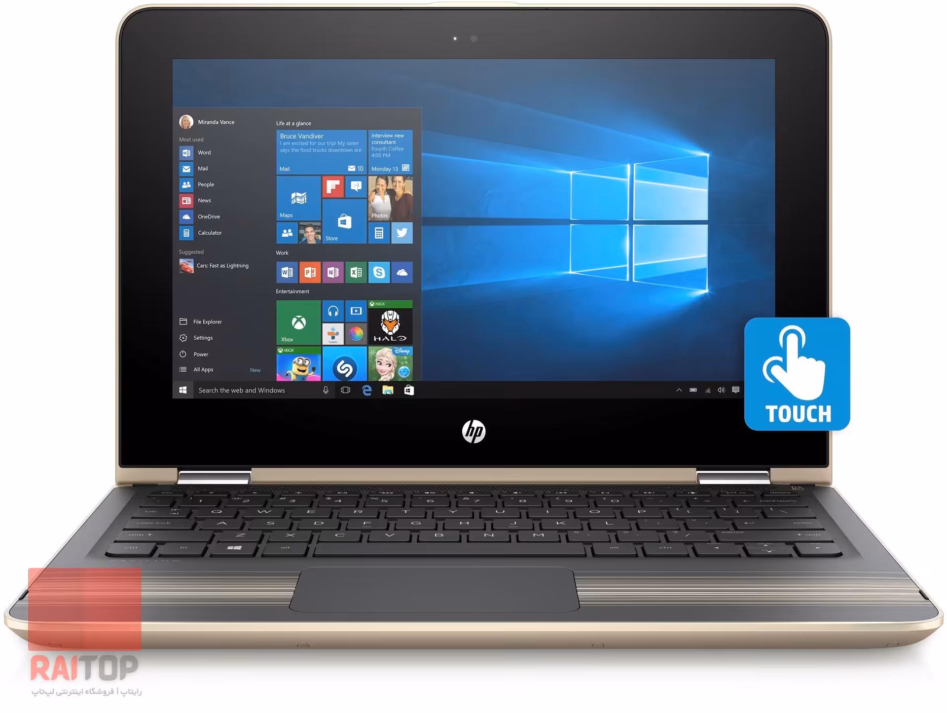 مشخصات، قیمت و خرید مینی لپ تاپ HP مدل Pavilion x360 11-u0 لمسی - رایتاپ