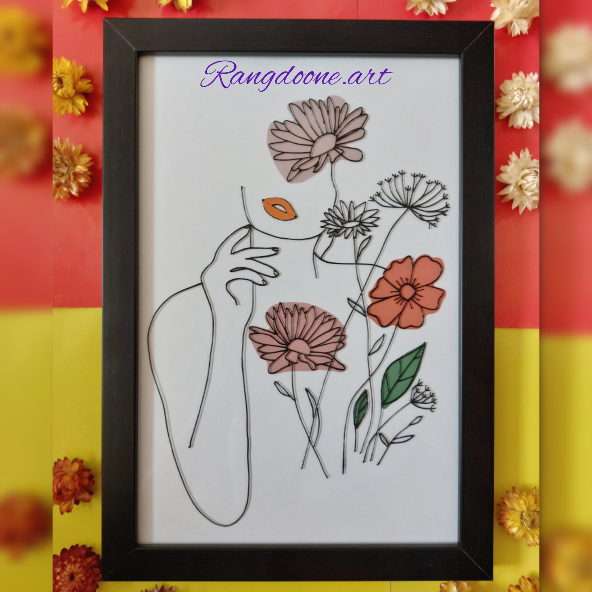 تابلو نقاشی ویترای طرح مینیمال