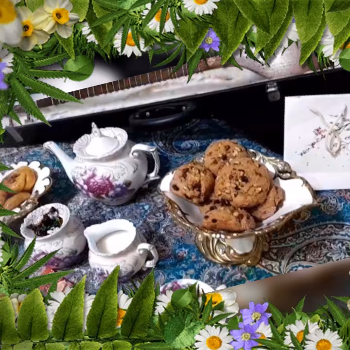 شیرینی کوکی لاهیجان باترکیب تکه های شکلات وآلبالو و گردو باطعمی فوق العاده ولذت بخش