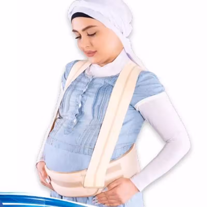 شکم بند دوران بارداری با بند شانه‌ای 4114 تن یار طب