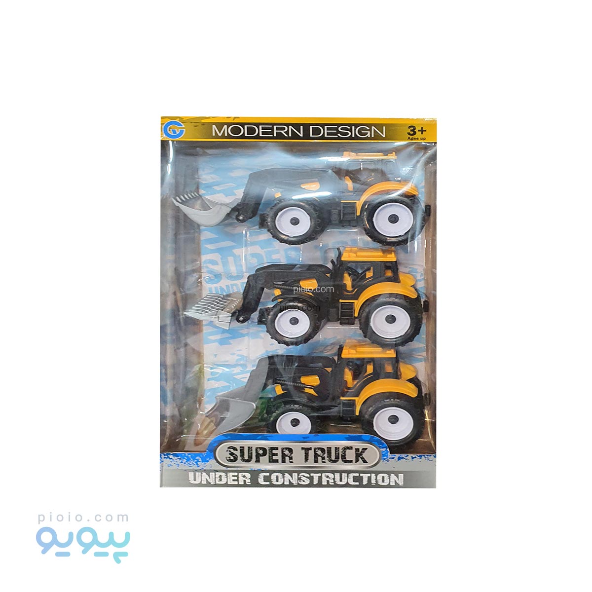 پک اسباب بازی لودر مدل super truck