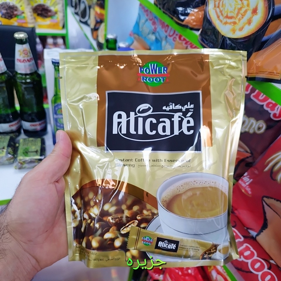 کافی میکس قهوه جینسینگ دار گلد 20 عددی علی کافه Alicafe