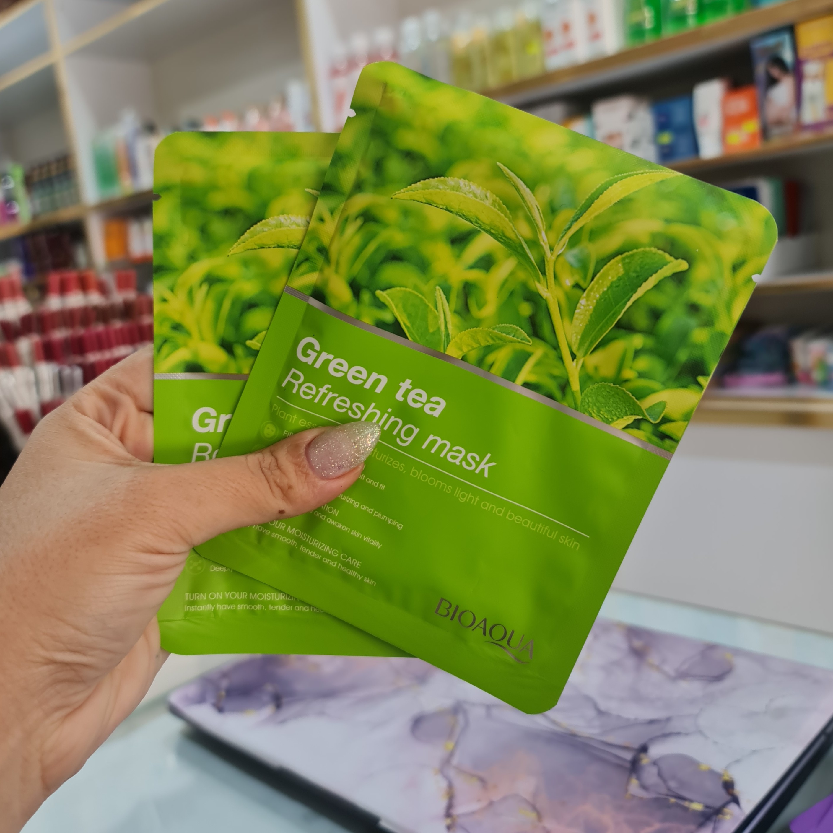 ماسک ورقه ای چای سبز