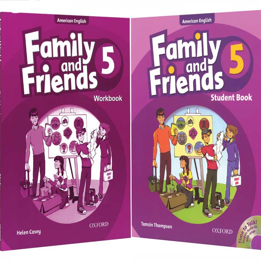 کتاب زبان (CD)family and friends 5 ـ فمیلی فرندز 5 ـ ویرایش قدیم رنگی (چاپ اصلی و غیر دیجیتال)