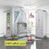 سرویس چوب دو منظوره نوزاد-نوجوان مدل دو منظوره کاناپه ای