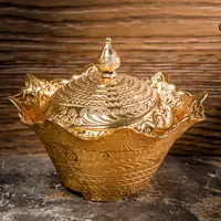 قندان گرد طلایی و نقره ای  ZARA