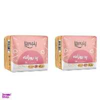 پد بهداشتی پنبه ریز (Panberes) مدل Ultra Thin سایز بزرگ بسته 20 عددی مجموعه 2 عددی