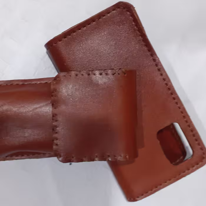 دوخت انواع کیف گوشی از چرم طبیعی دستدوز