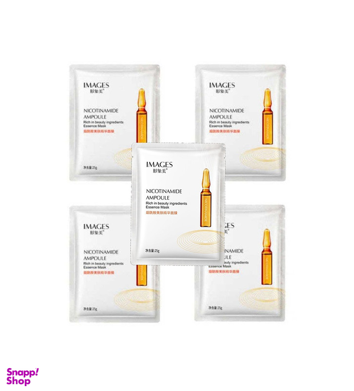 ماسک صورت ایمجز مدل Nicotinamide Ampoule وزن 25 گرم بسته 5 عددی