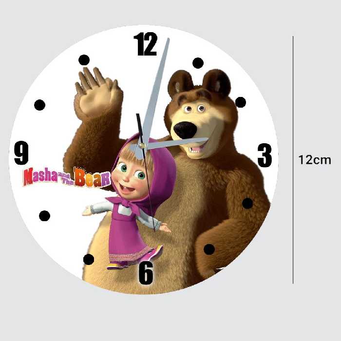 ساعت رو میزی طرح ماشاو خرسه