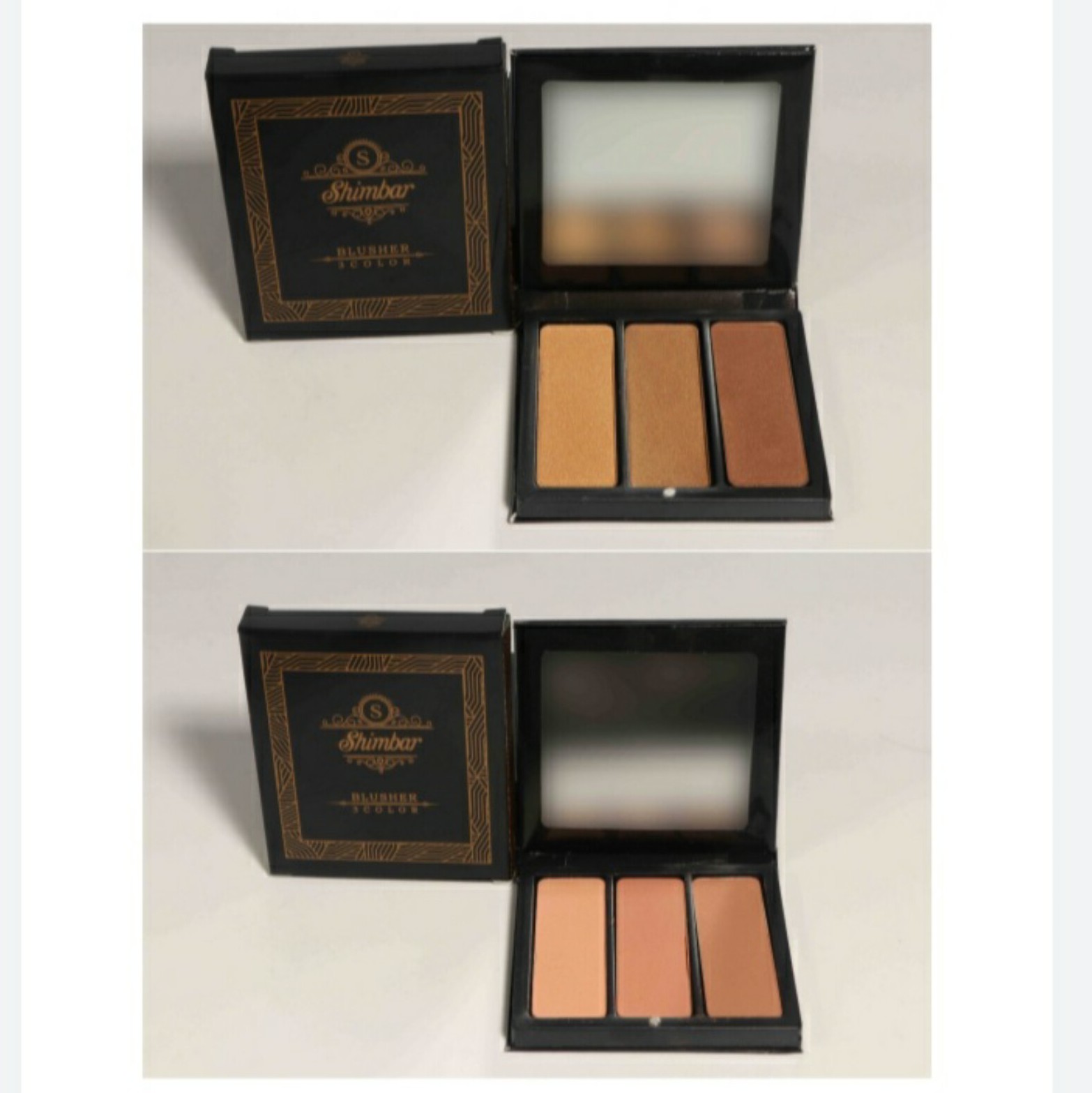 رژگونه سه رنگ شیمبار در 6 رنگ و 6 پالت جداگانه