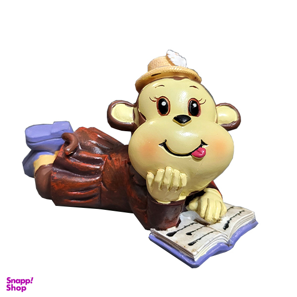 مجسمه مدل میمون کتابخوان