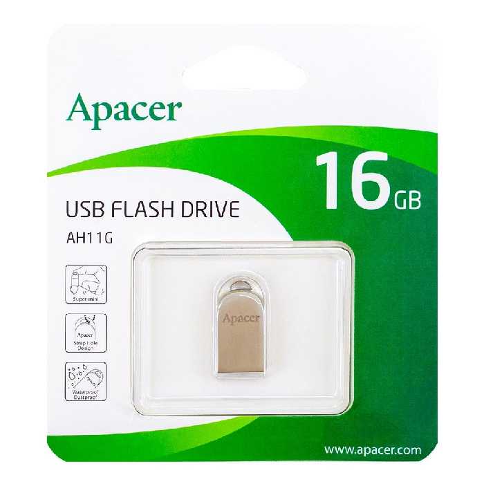 فلش مموری اپیسر مدل AH11G ظرفیت 16 گیگابایت با گارانتی مادام العمر 