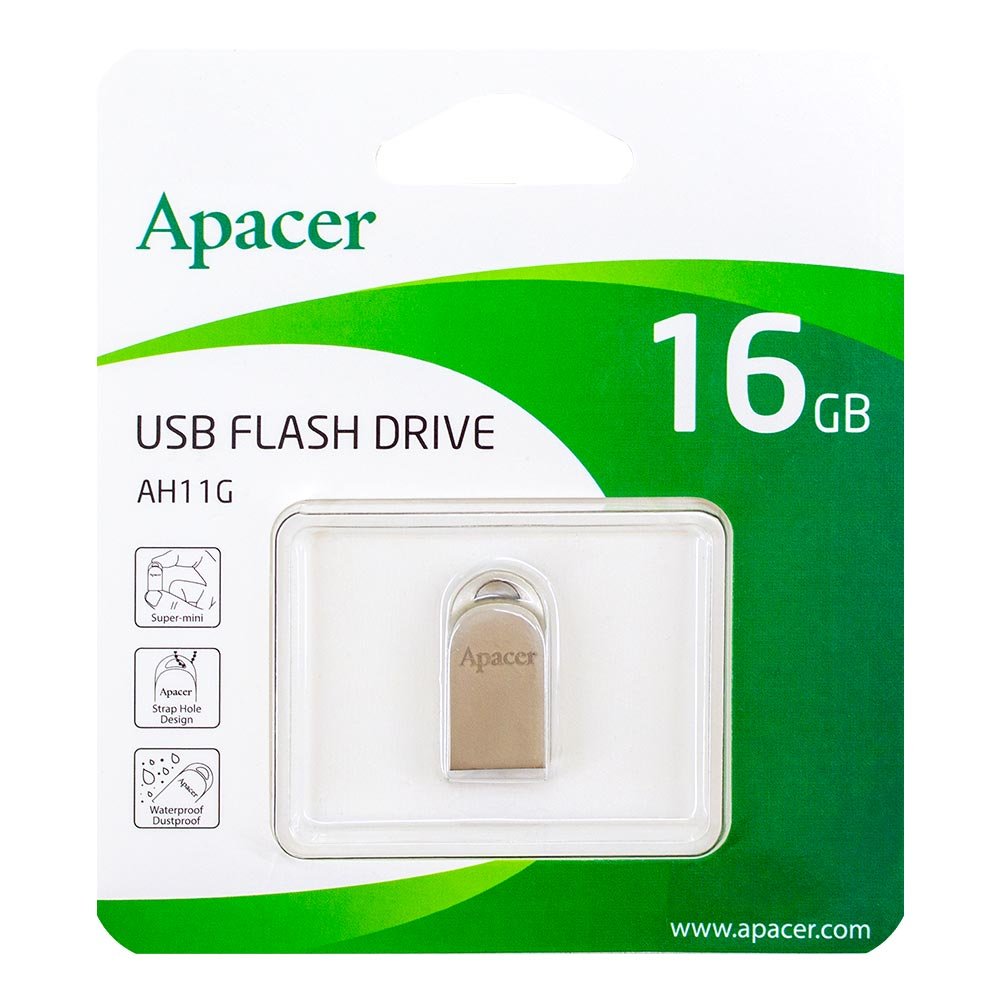 فلش مموری اپیسر مدل AH11G ظرفیت 16 گیگابایت با گارانتی مادام العمر 