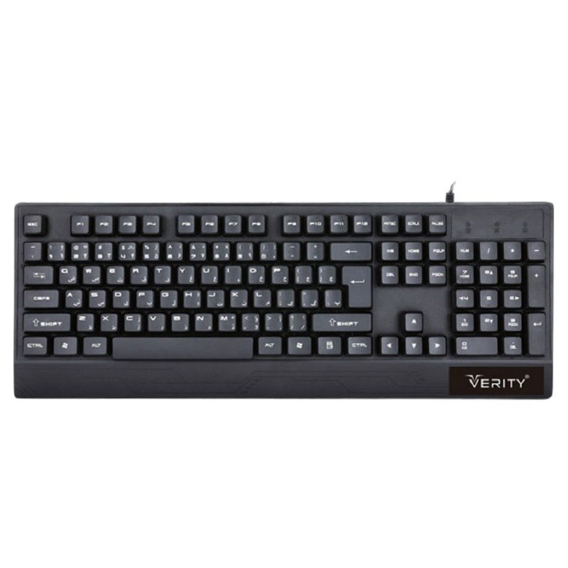 کیبورد با سیم وریتی مدل V-KB6135   --  کیبورد V-KB 6135 verity