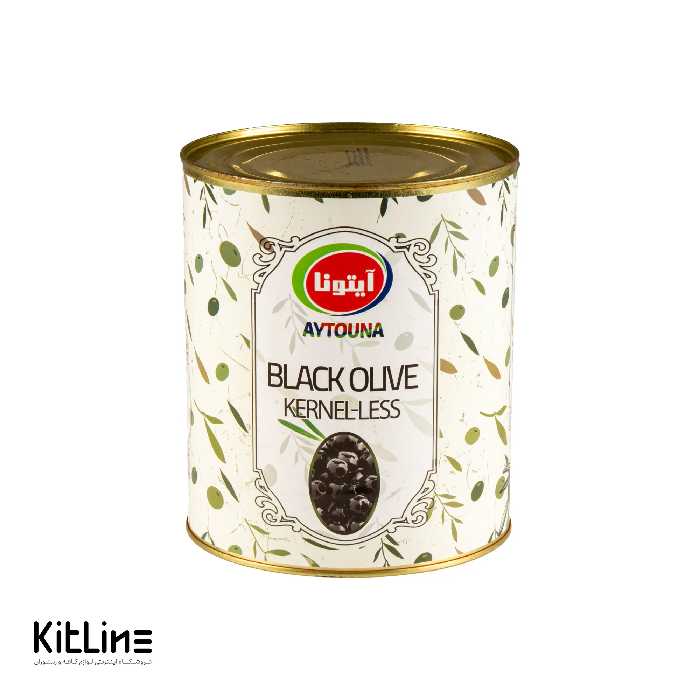 کنسرو زیتون سیاه بی هسته آیتونا 3 کیلوگرمی