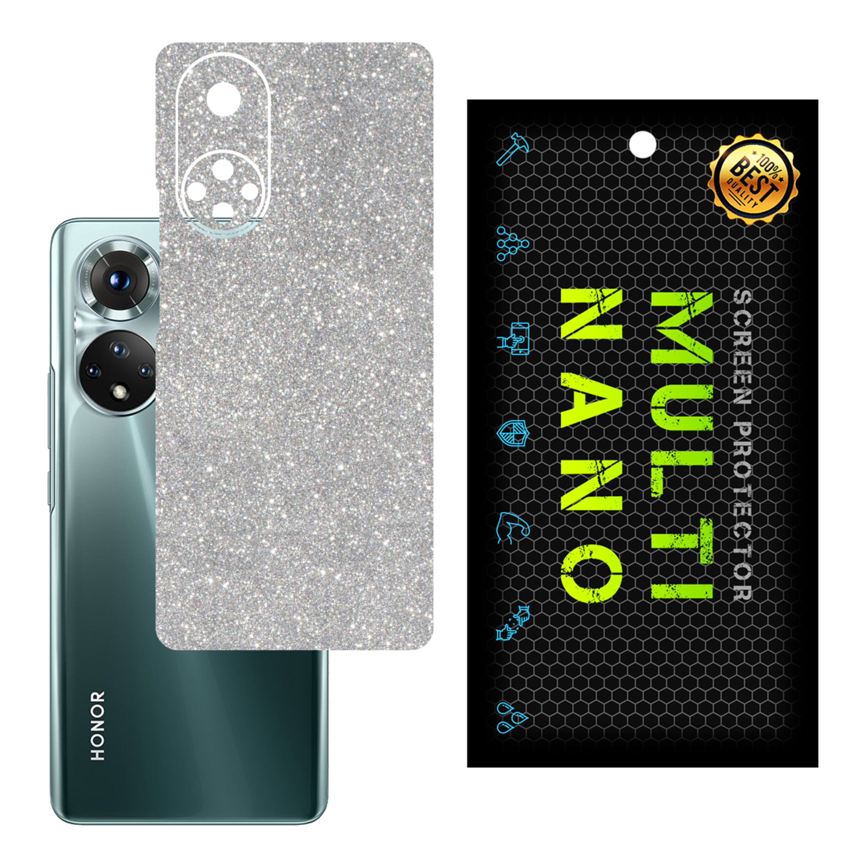 برچسب پوششی MultiNano مدل X-G1F-Silver برای پشت موبایل هوآوی Honor 50