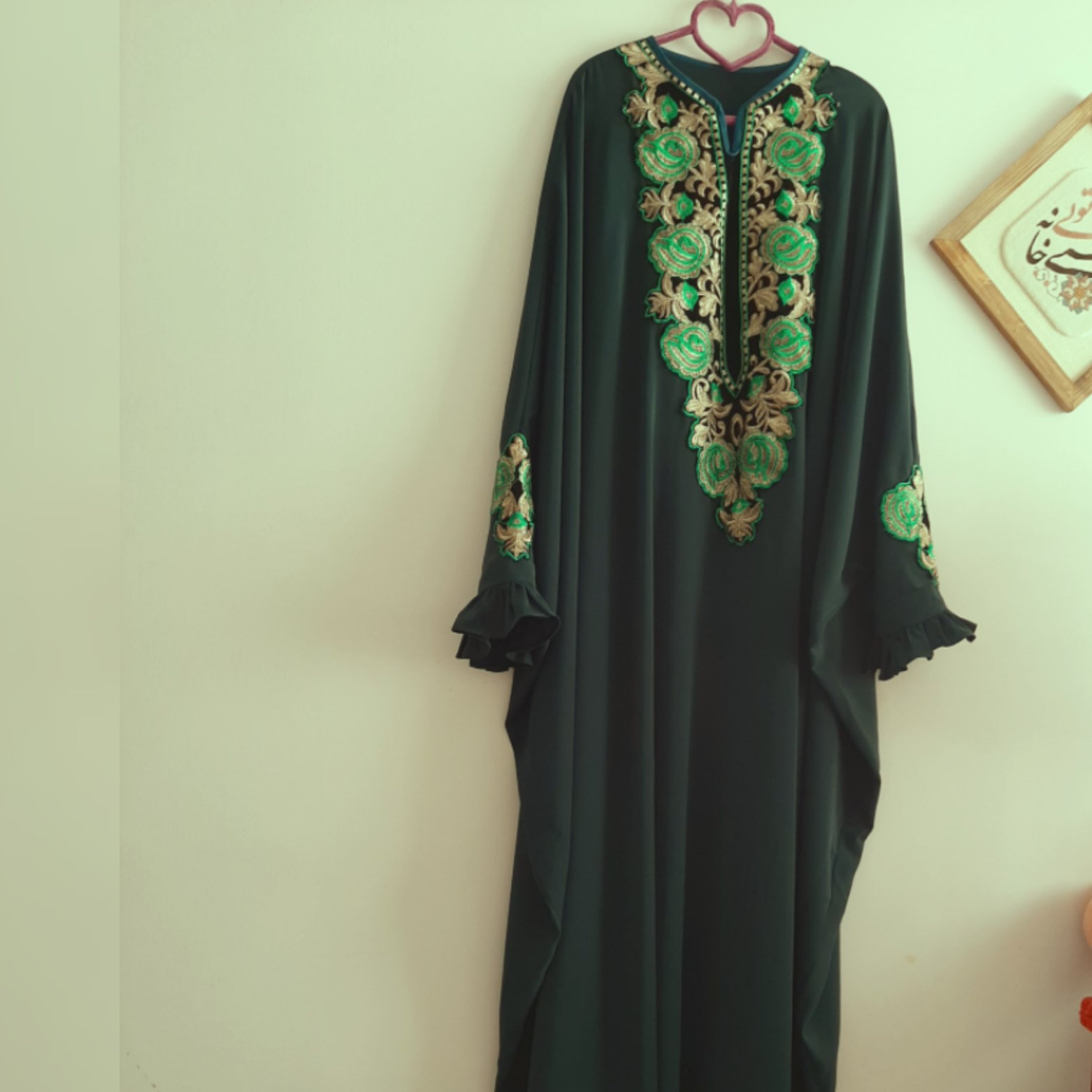 150گرم سبز یشمی،مانتو عبایی