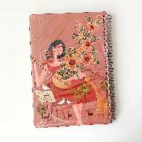 دفتر 100 برگ سویل طرح دختر نوازنده 