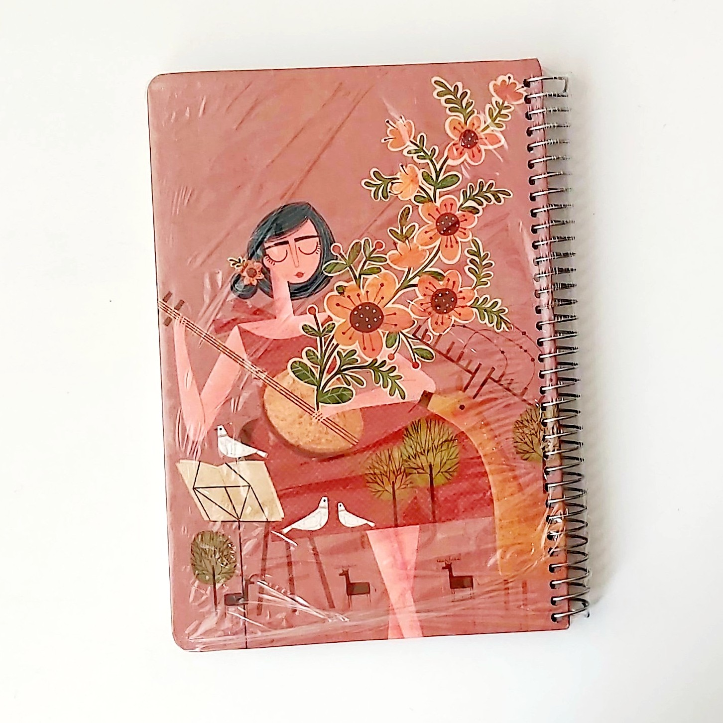 دفتر 100 برگ سویل طرح دختر نوازنده 