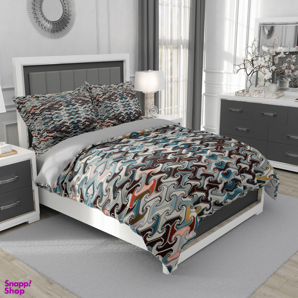 سرویس روتختی تکنفره 5 تکه مدل خطی خطی کد 4883