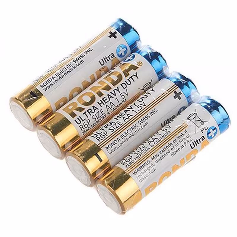 باتری روندا اصل با بارکد قلم و نیم قلم بسته 40 عددی 