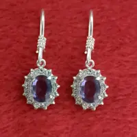 گوشواره نقره آماتیست،با برند سلین کالا،کد 4037934