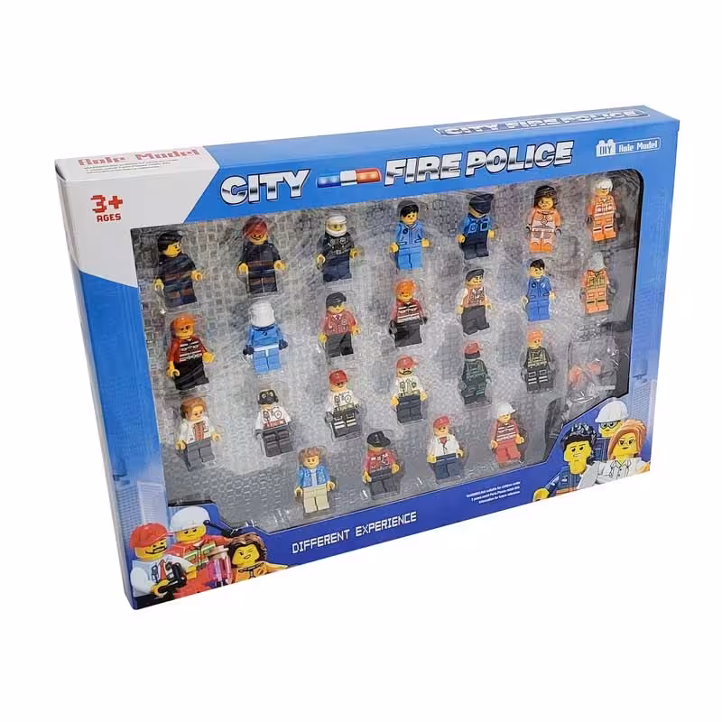 آدمک لگو کودک 24 عددی مدل پلیس و آتش نشان کد 22628