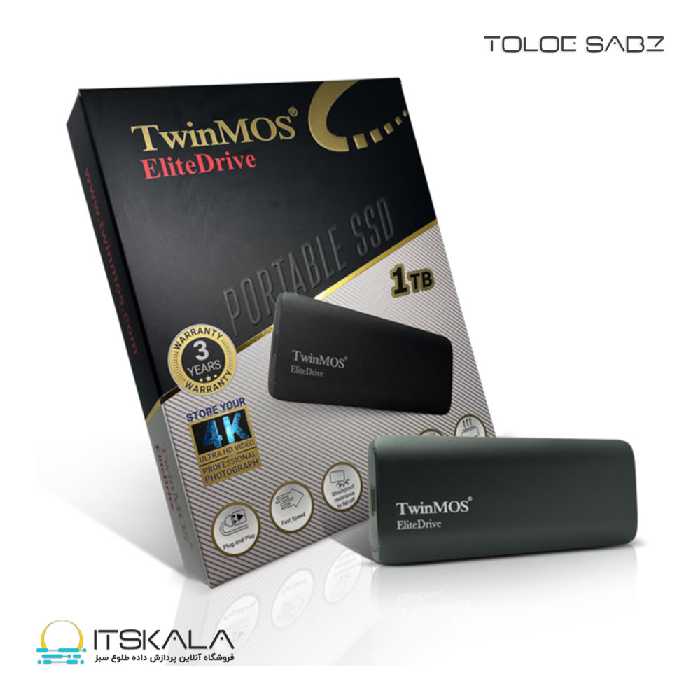 قیمت و خرید اس اس دی اکسترنال تویین موس TwinMOS External SSD EliteDrive 1TB | ITSKALA