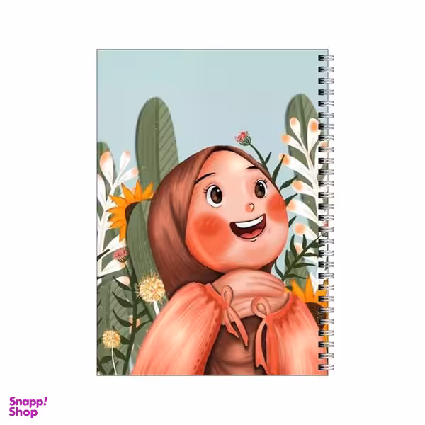 دفتر مشق 100 برگ بامبیلیپ طرح دختر شاد  کد 4677510