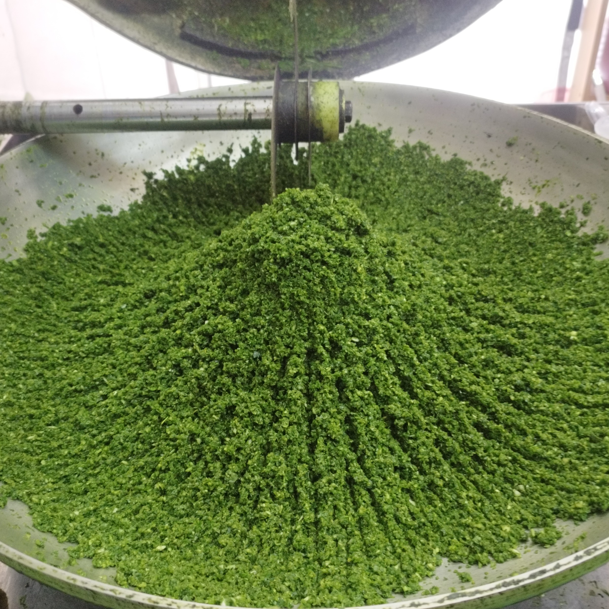 سبزی پلویی بدون ساقه با سیر  تازه فراوان خوش طعم و تمیز