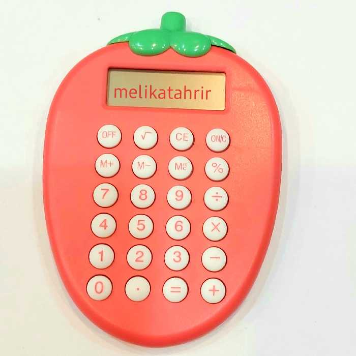 ماشین حساب فانتزی طرح توت فرنگی