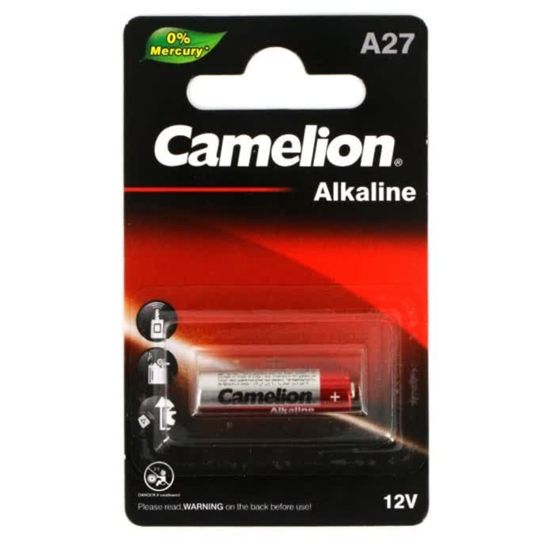 باتری ریموت دزدگیر A27 کملیون آلکالاین بسته یک عددی کارتی (عمده و خرده)