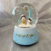 گوی موزیکال برفی کوکی بزرگ آبی دختر و پسر