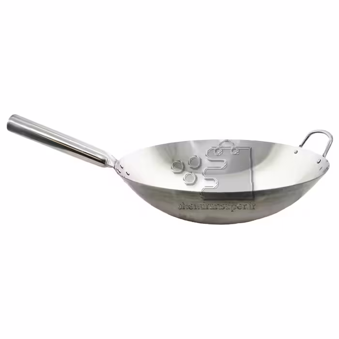 ماهیتابه وک استیل دسته دار با قطر 36 سانتی