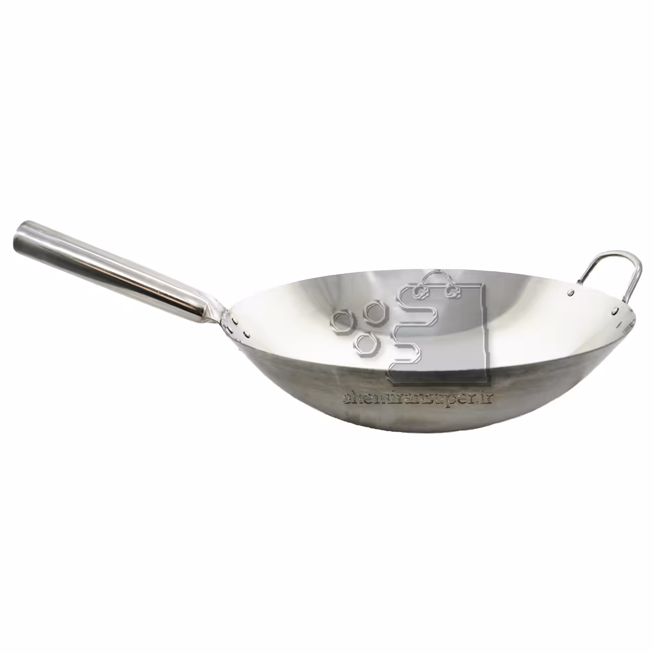 ماهیتابه وک استیل دسته دار با قطر 36 سانتی