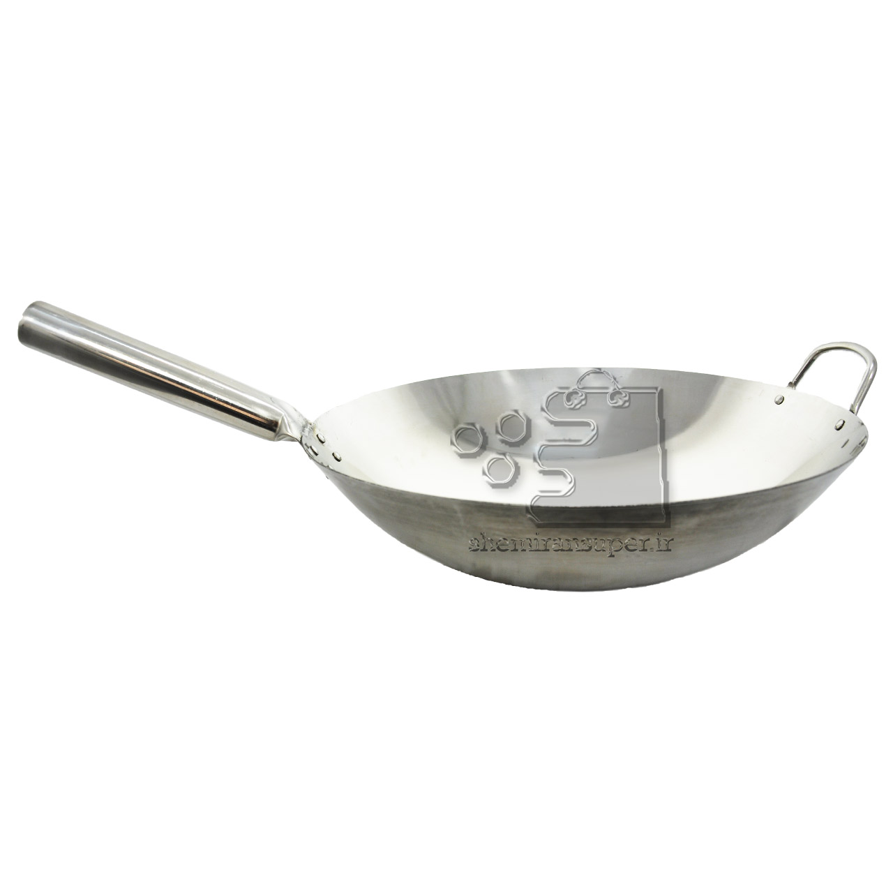 ماهیتابه وک استیل دسته دار با قطر 36 سانتی
