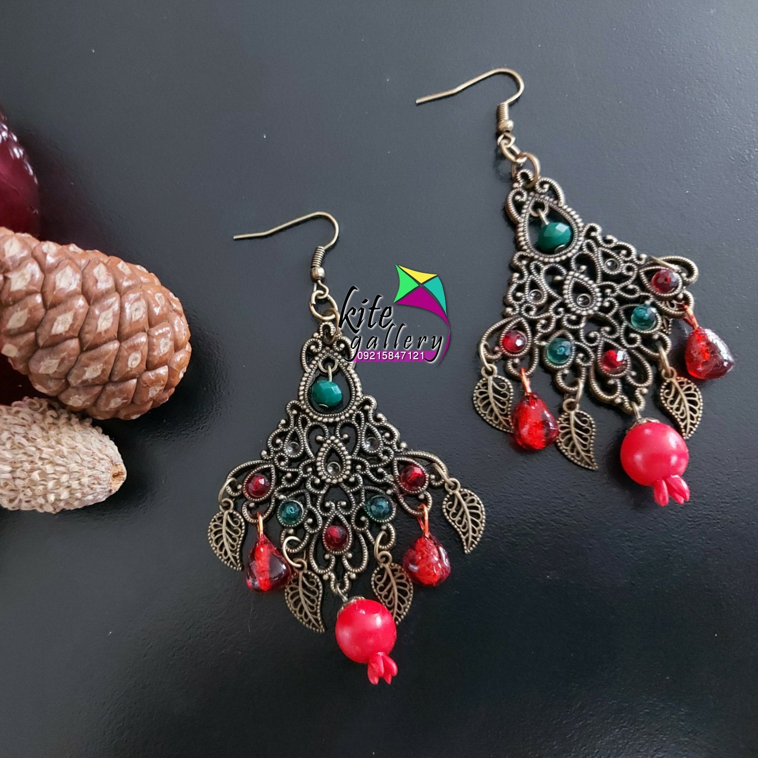 گوشواره یلدایی طرح ناردون
