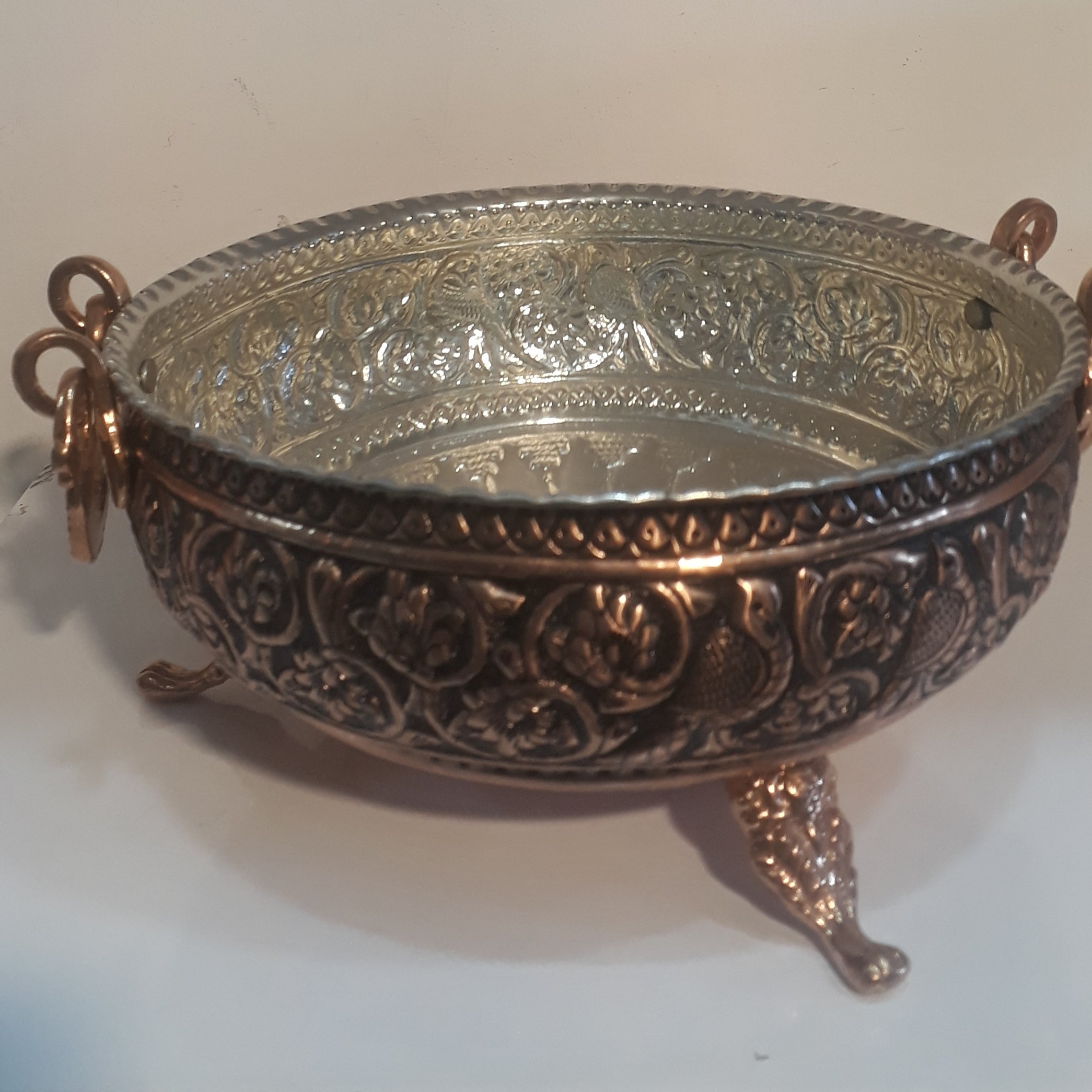 اجیل خوری قلمکار مسی دست ساز
