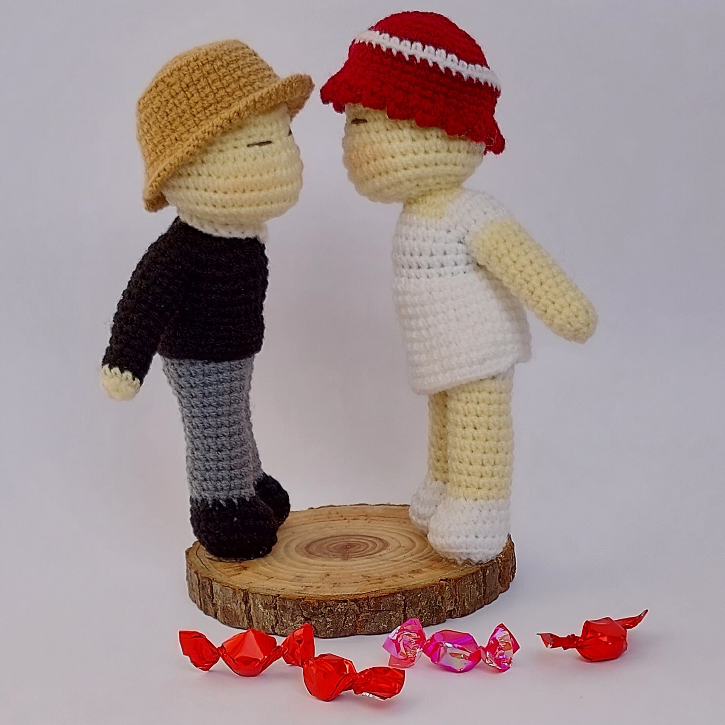 عروسک بافتنی زوج دوست داشتنی 