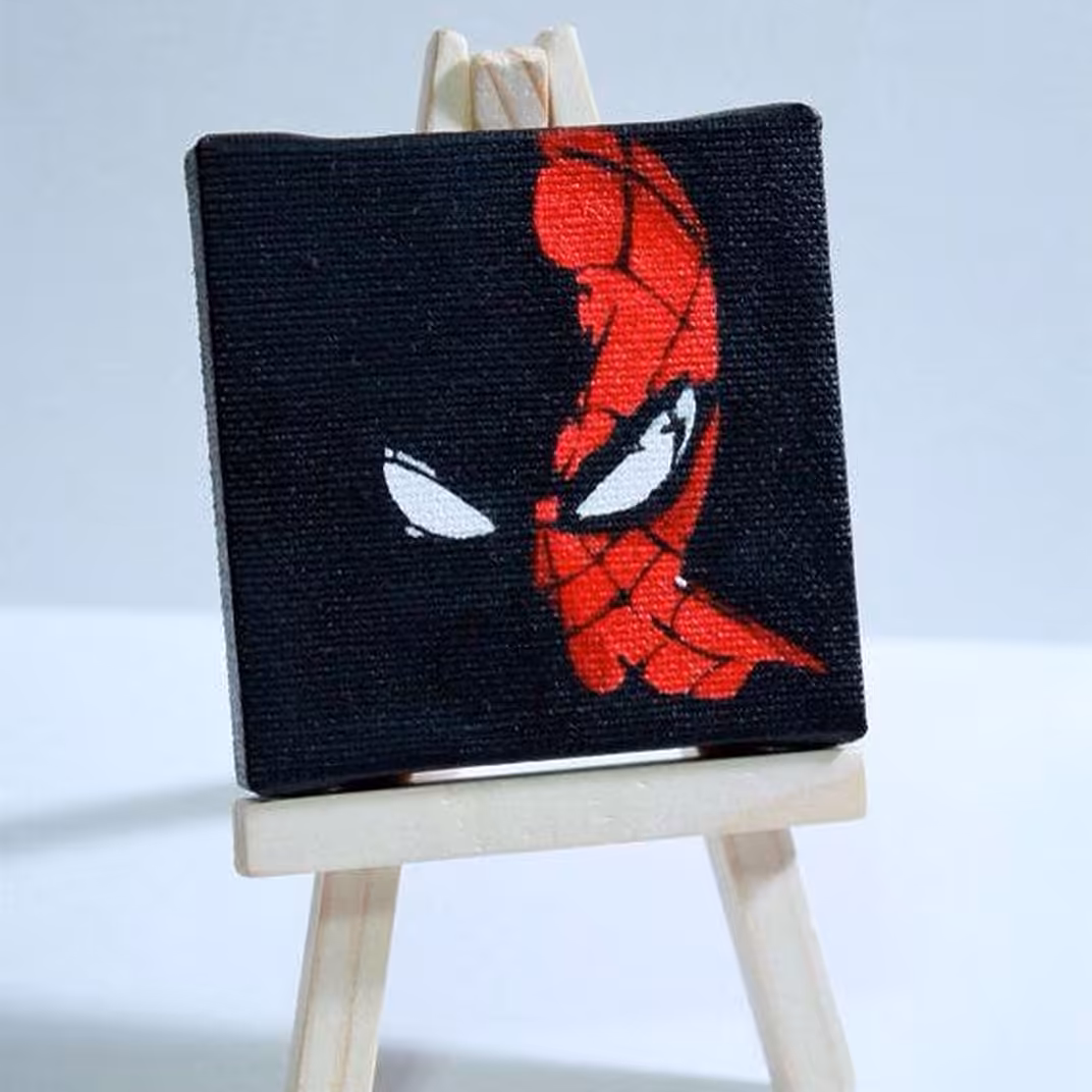 تابلو نقاشی  طرح  مرد عنکبوتی spider man (ابعاد 10 در 10)