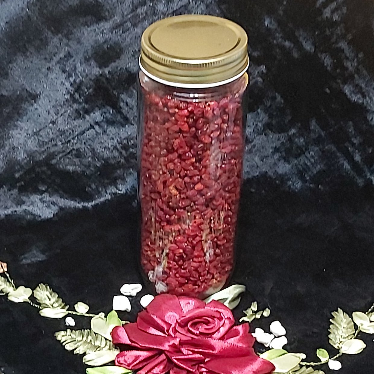 زرشک پفکی دستچین شیشه 190 گرمی