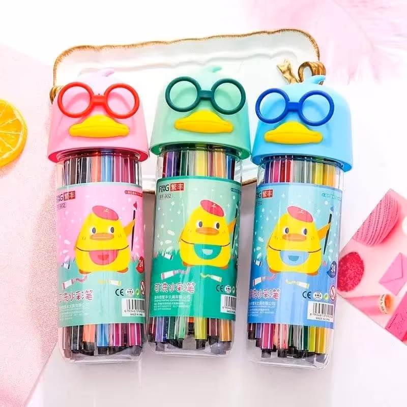 ماژیک نقاشی 12 رنگ طرح جوجه