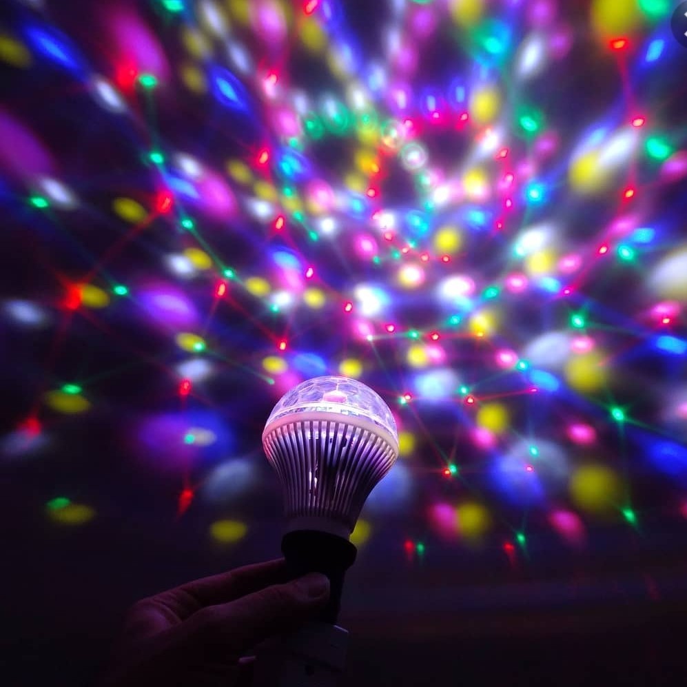 لامپ دیسکویی 3 وات چرخان چندرنگ 