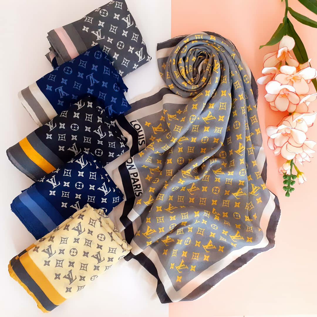 شال نخی تابستانی طرح ال وی