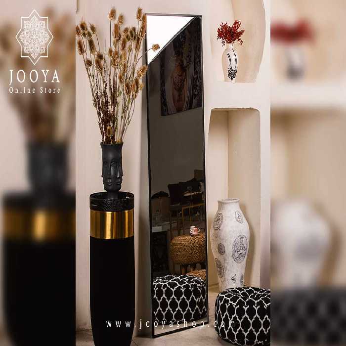 آینه طرح هما مشکی